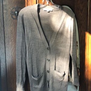 LOFT lightweight taupe cardigan